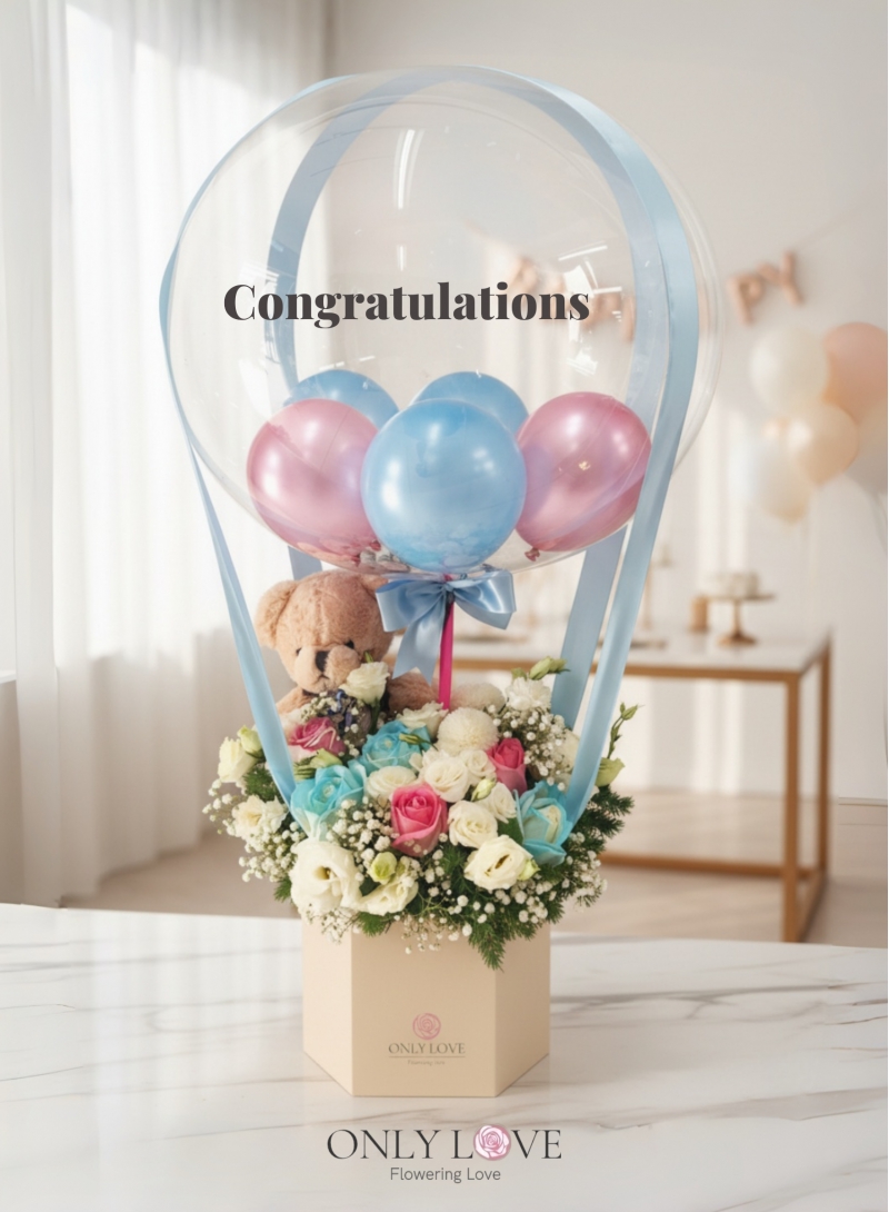 HAB05 Hot Air Balloon Bloom Box