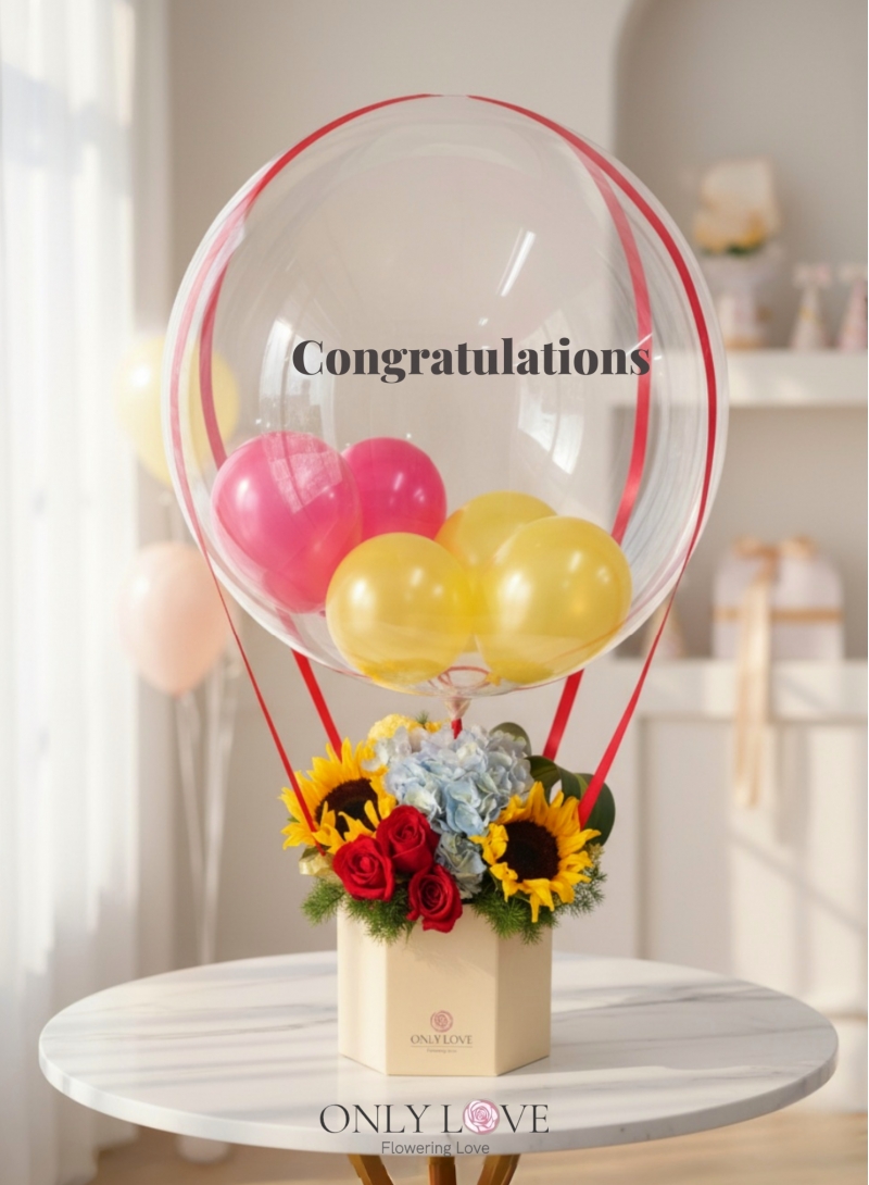 HAB04 Hot Air Balloon Bloom Box