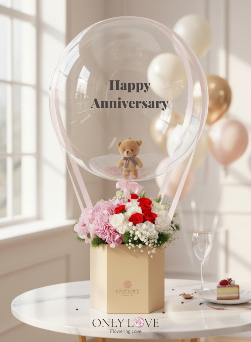 HAB02 Hot Air Balloon Bloom Box