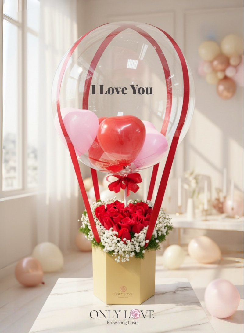 HAB06 Hot Air Balloon Bloom Box