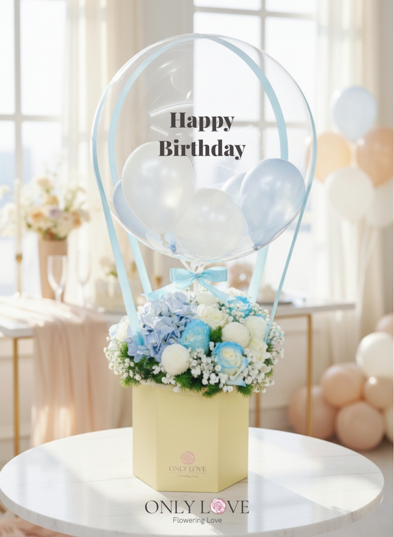 HAB03 Hot Air Balloon Bloom Box
