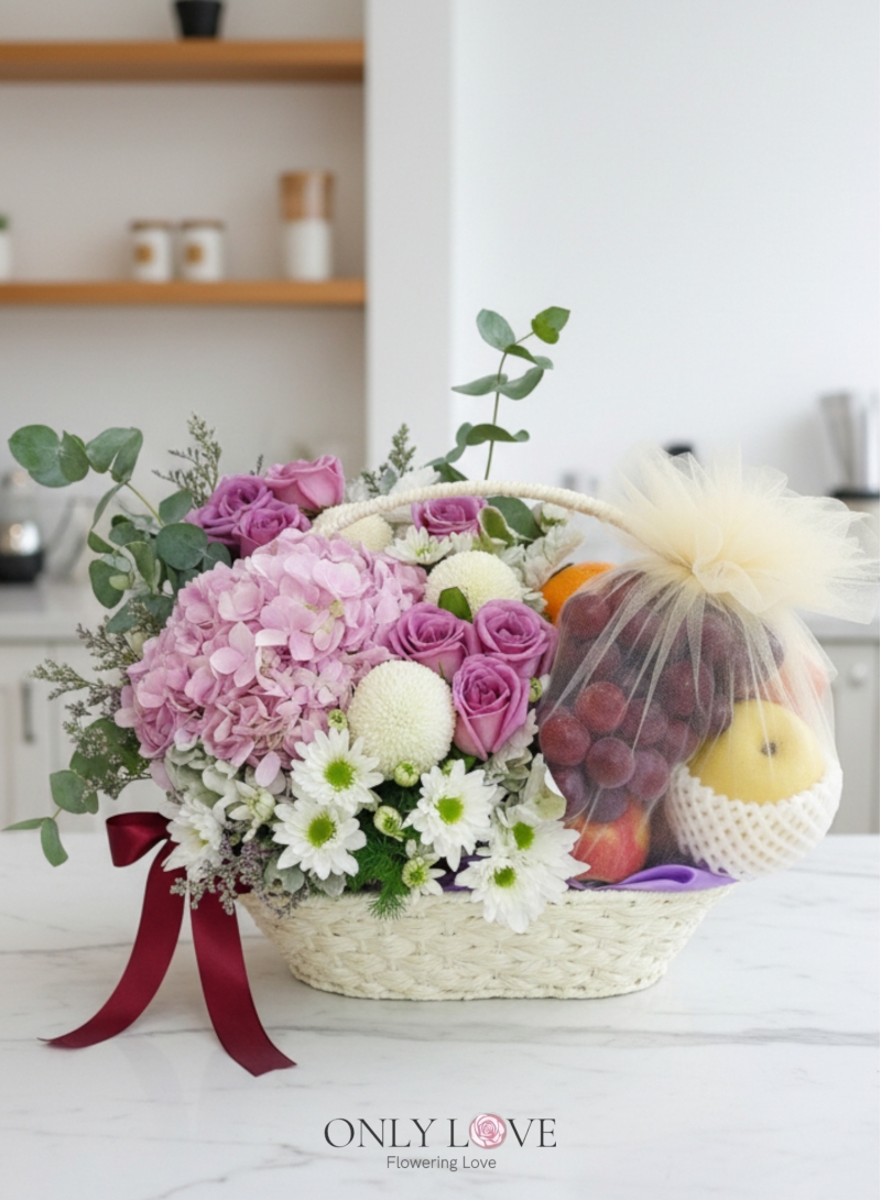 F24 Fruits & Flowers Basket