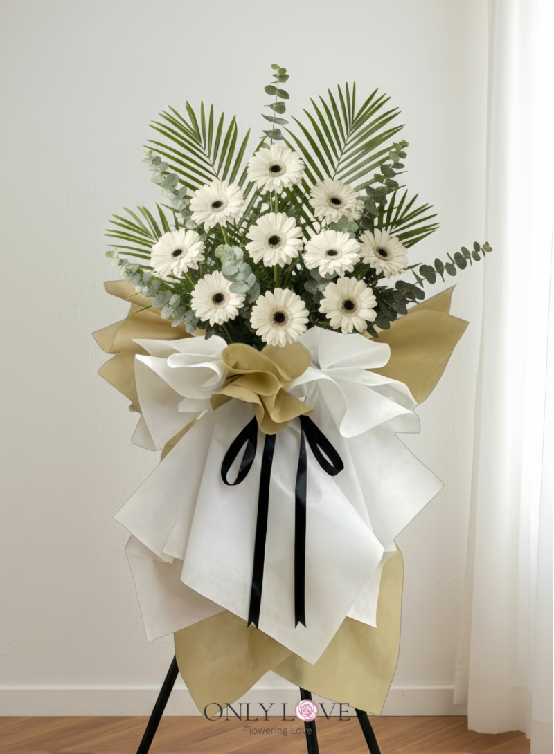 C02 Condolence Flower Wooden Stand