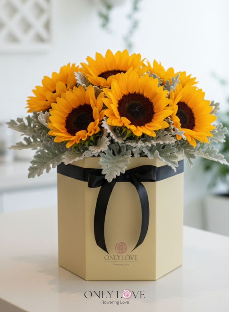 BB110 Sunflowers Flower Bloom Box