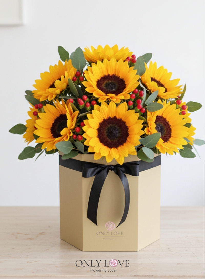 BB111 Sunflowers Flower Bloom Box