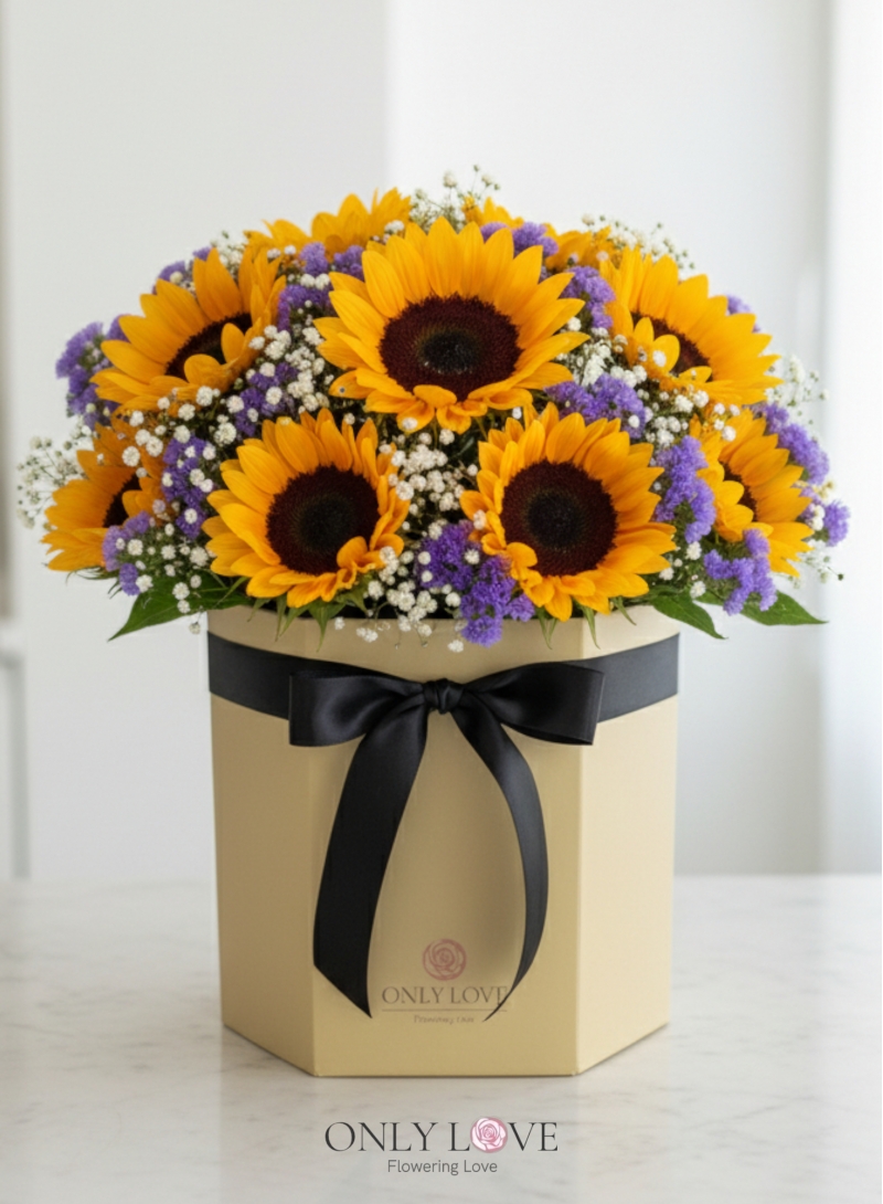 BB112 Sunflowers Flower Bloom Box