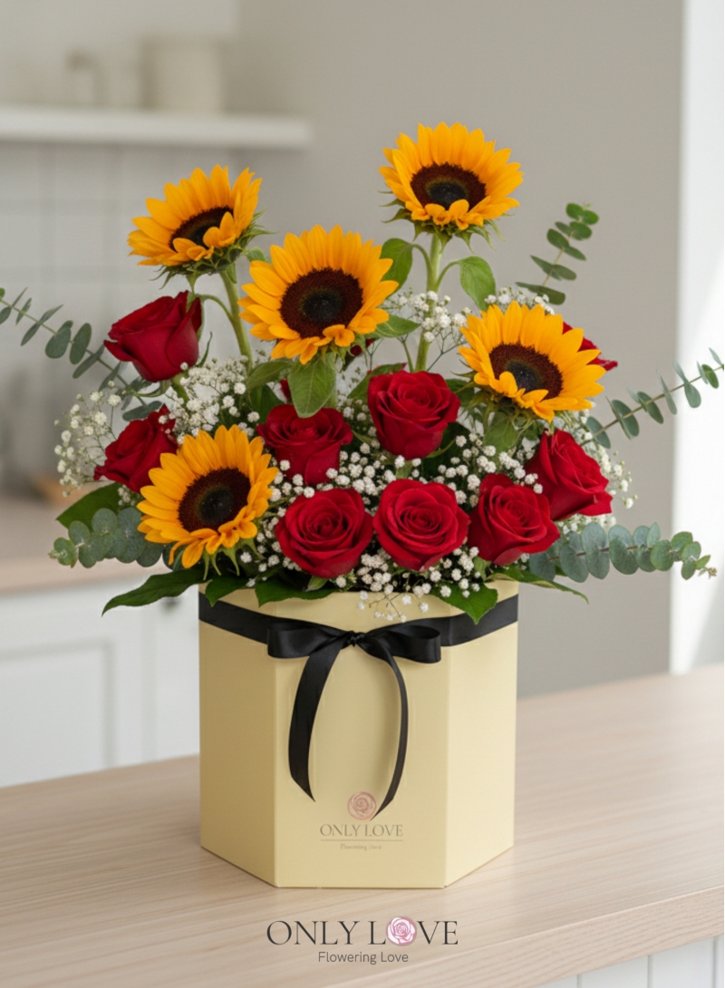 BB114 Sunflowers Flower Bloom Box