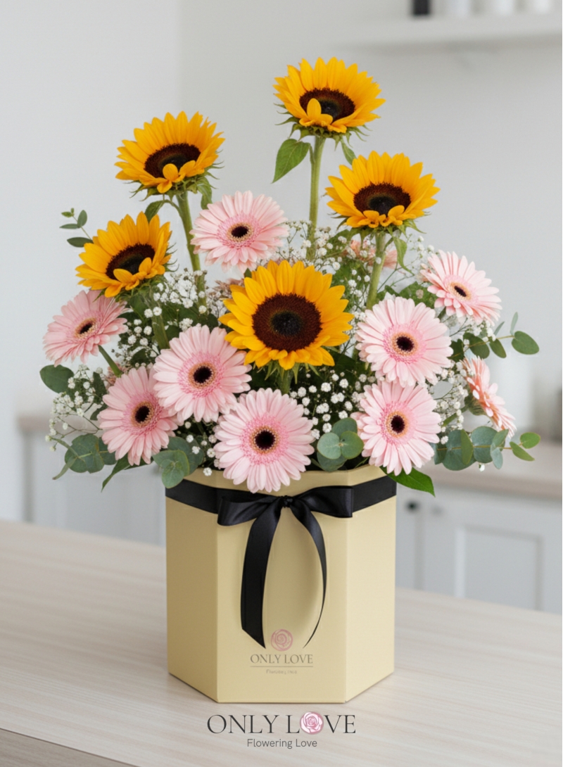 BB115 Sunflowers Flower Bloom Box