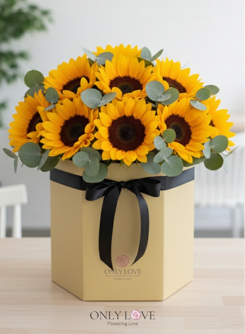 BB118 Sunflowers Flower Bloom Box