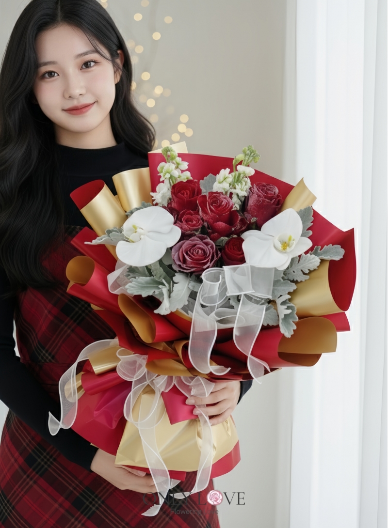 CM026 Christmas Flowers Bouquet