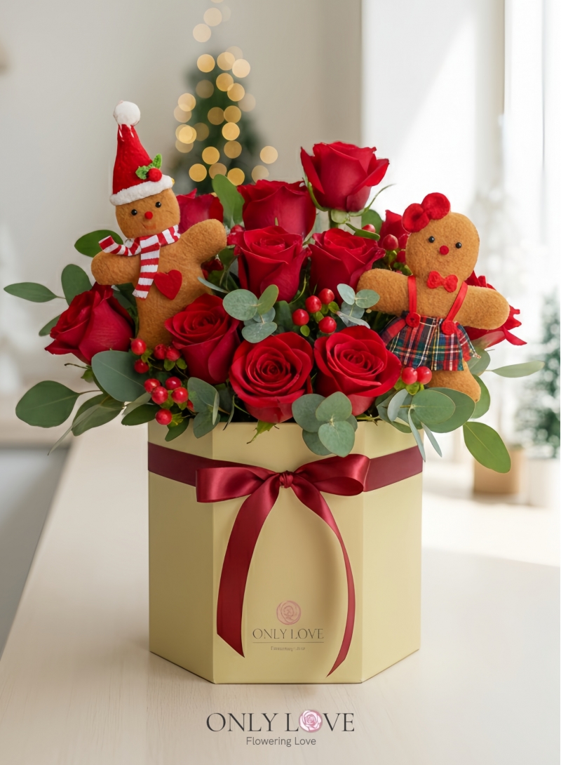 CM036 Christmas Rose Flower Bloom Box