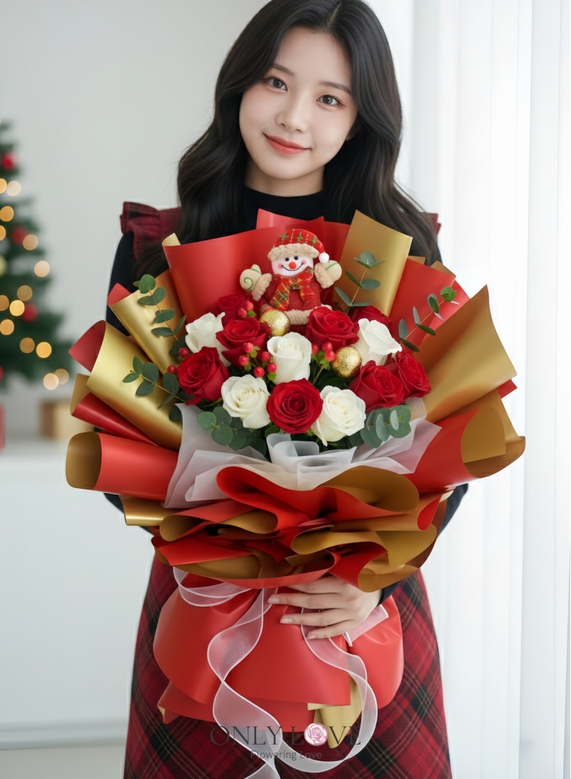 CM038 Christmas Rose Bouquet