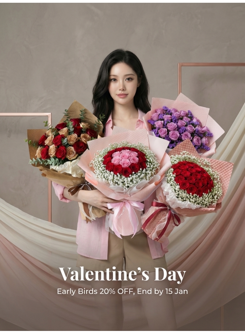 Valentine’s Day 20% OFF, End by 15 Jan