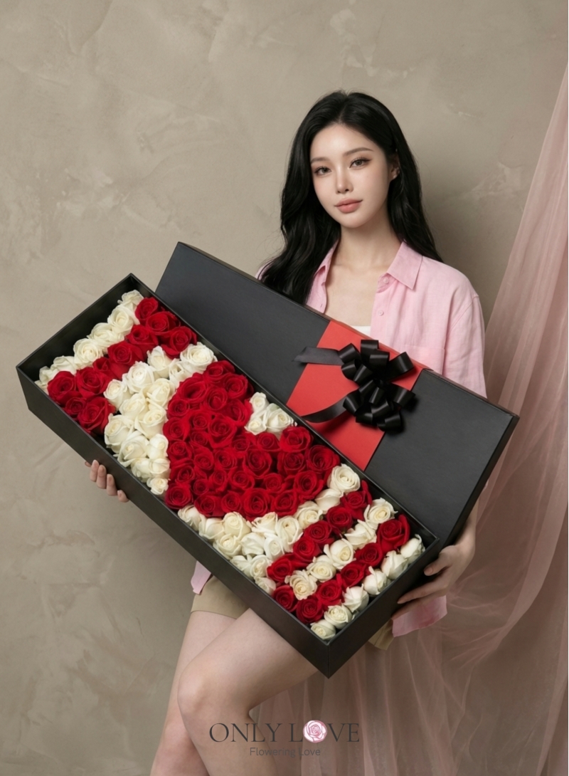 VT041 Enchanted Blush 99 Imported Roses in Box