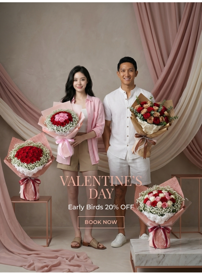 Valentine’s Day 20% OFF, End by 15 Jan
