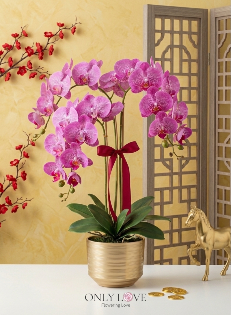 AB14 Artificial Orchid Flowers