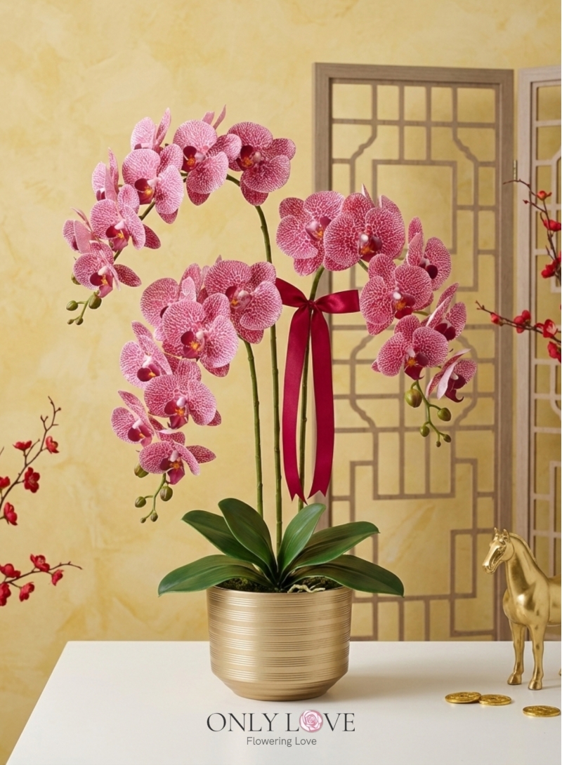 AB03 Artificial Phalaenopsis Orchids
