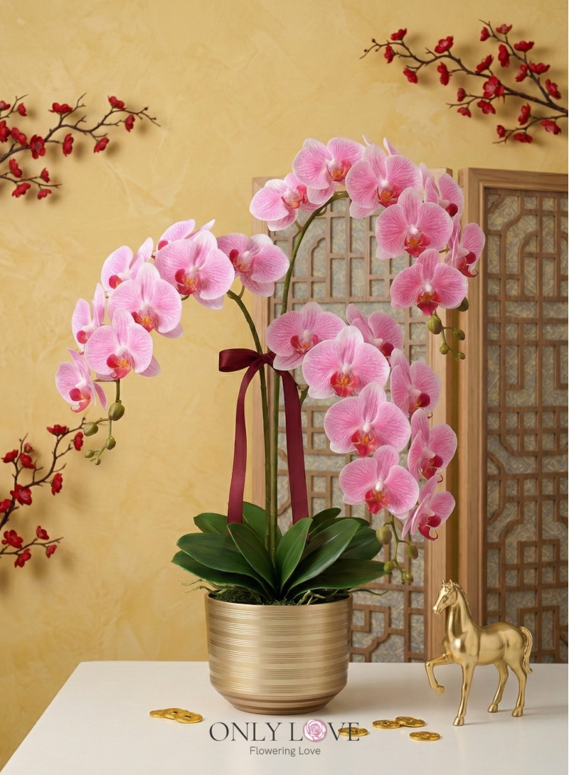 AB06 Artificial Phalaenopsis Orchids