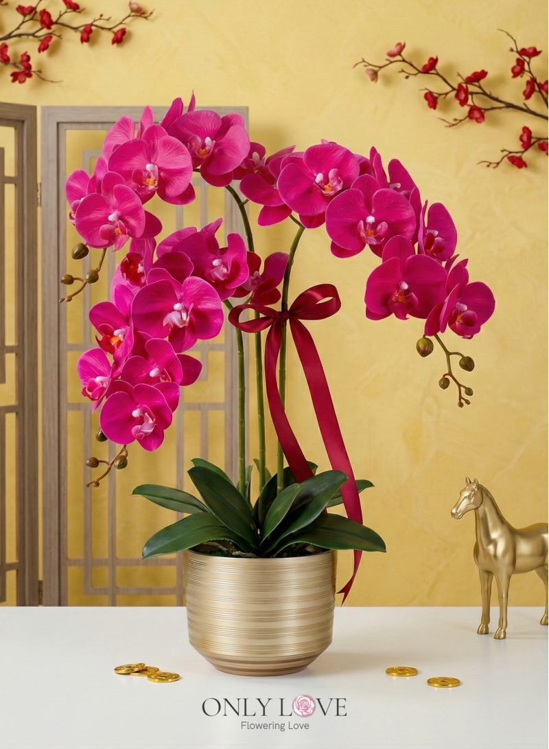 AB15 Artificial Phalaenopsis Orchids