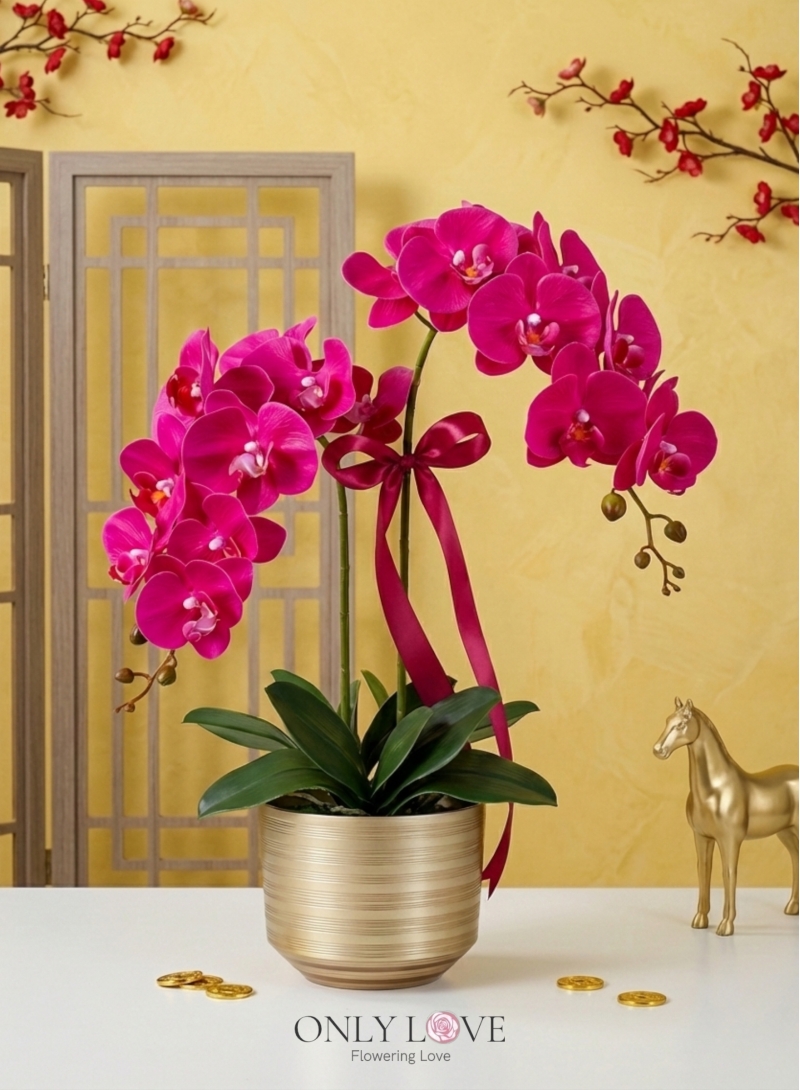 AB15 Artificial Phalaenopsis Orchids