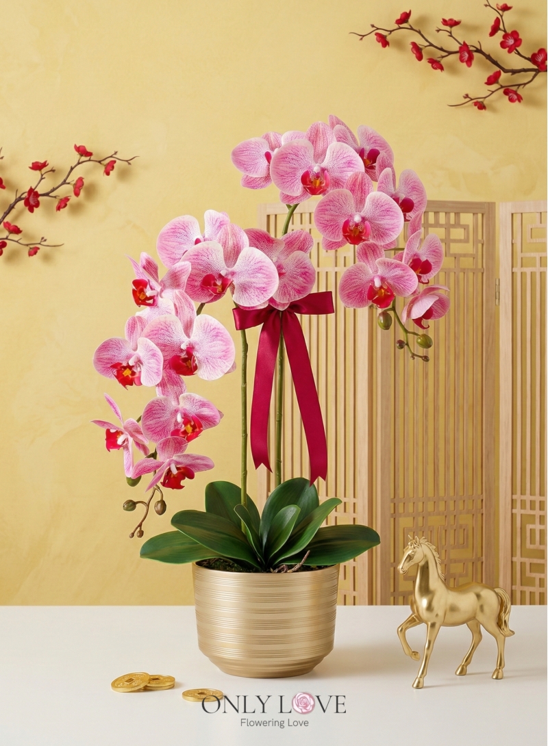 AB09 Artificial Phalaenopsis Orchids