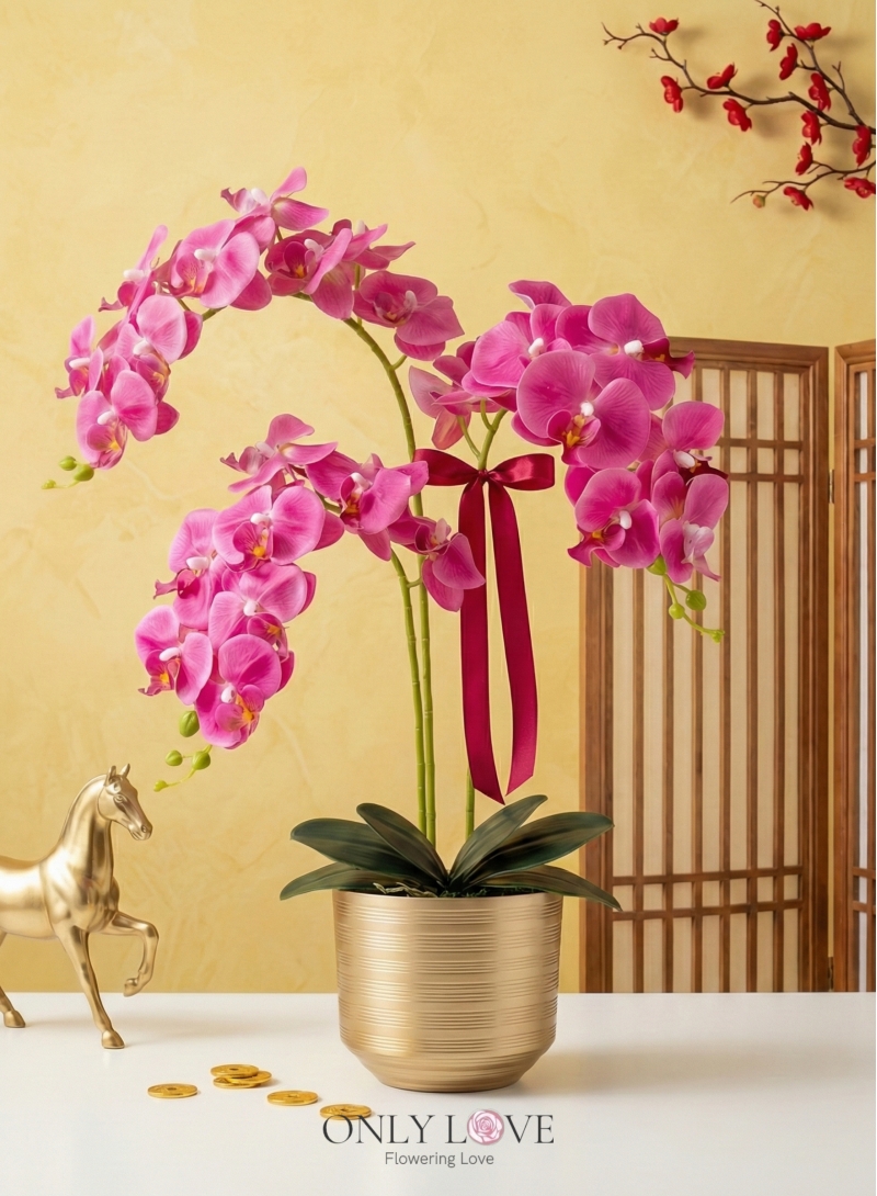 AB16 Artificial Phalaenopsis Orchids