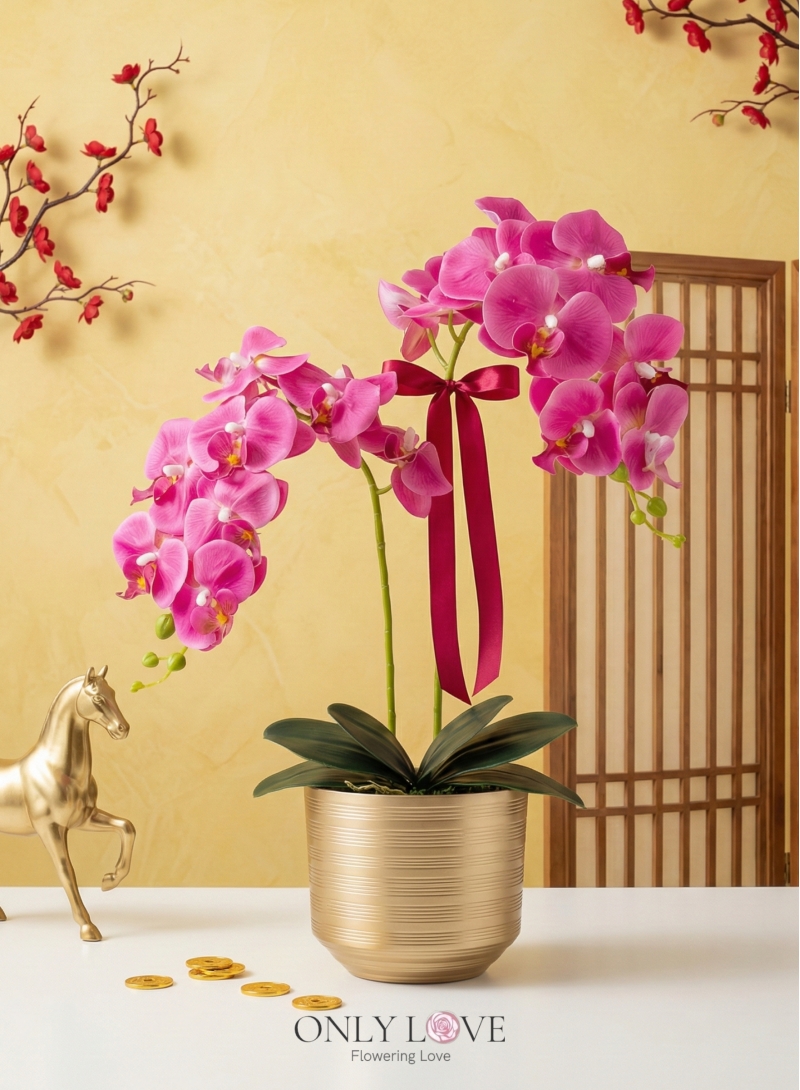 AB16 Artificial Phalaenopsis Orchids