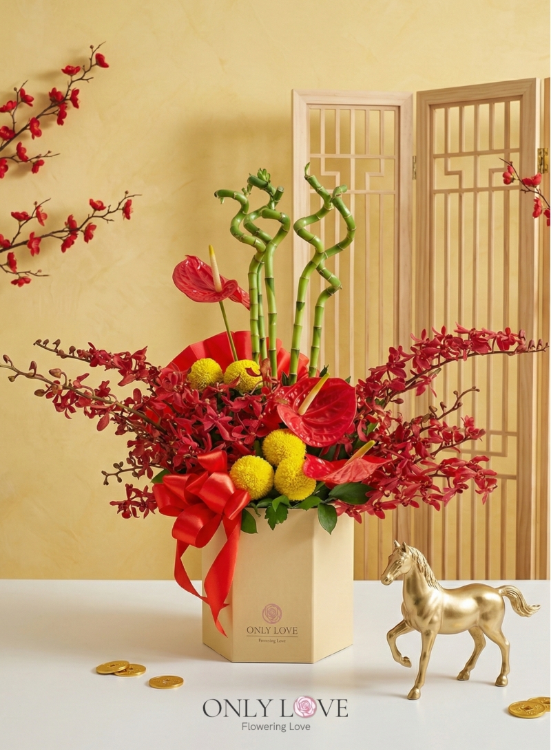 CNY025 Fortune Wealth Flowers