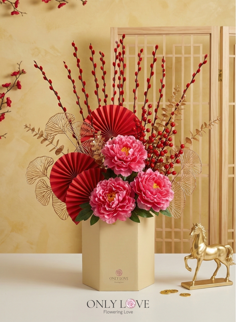 CNF002 Artificial CNY Flowers