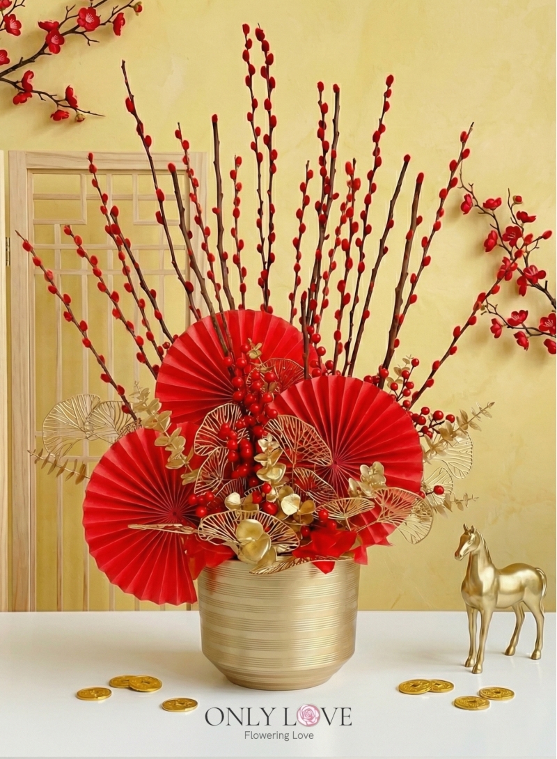 CNF006 Artificial CNY Flowers