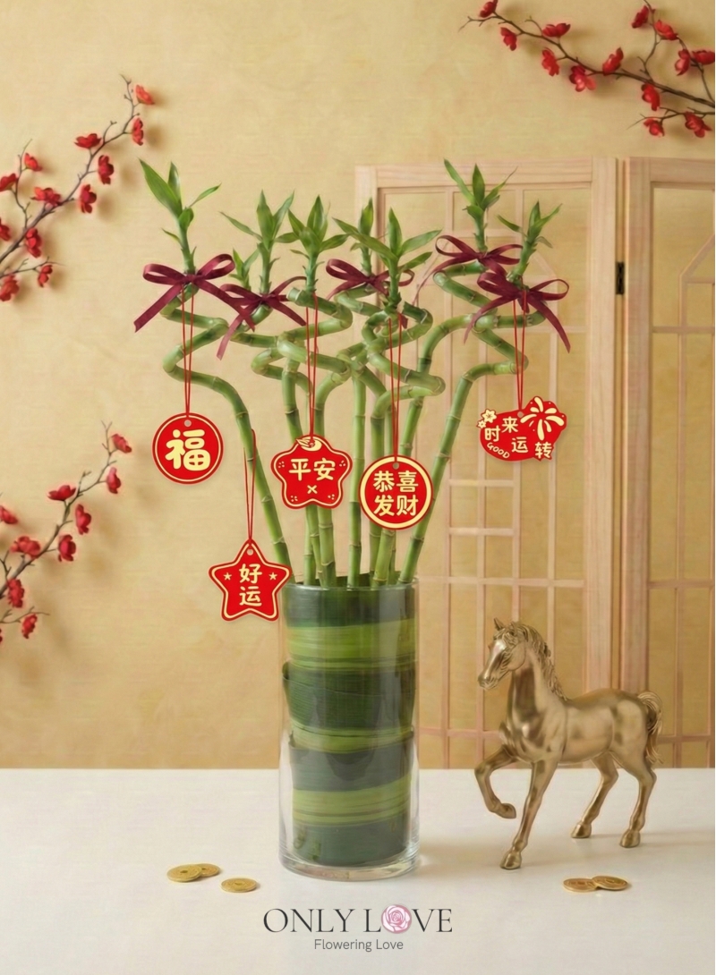 CNY027 Bamboo in Vase