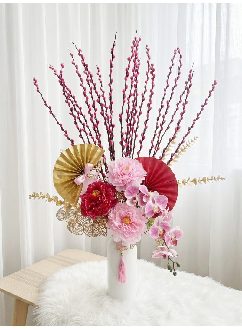 HYNC000 CNY Pussy Willow Arrangement