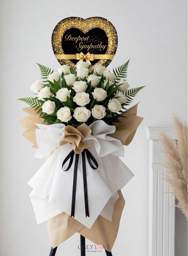 C112 Condolence Wooden Stand