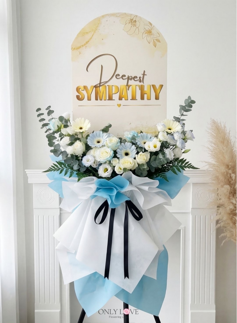 C93 Sympathy Flowers Stand (6ft Height)