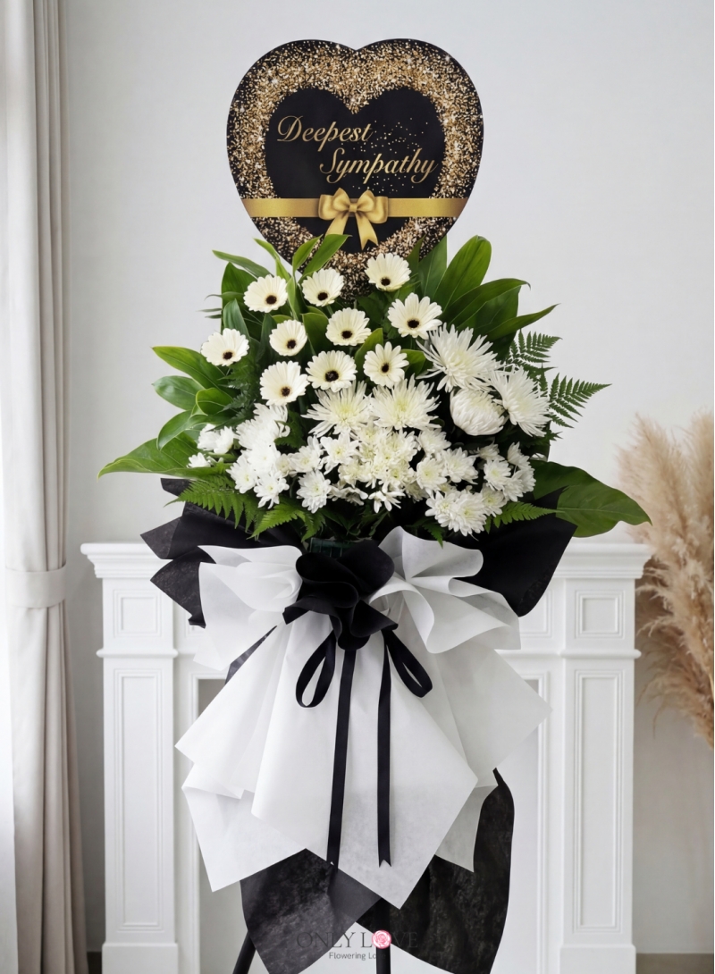 C115 Condolence Wooden Stand