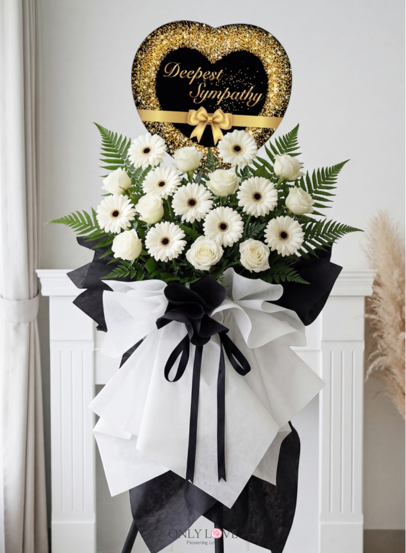 C168 Sympathy Flowers Stand