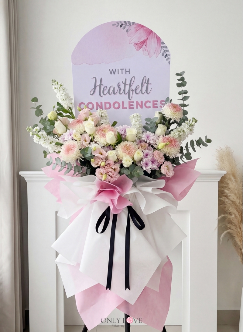 C156 Sympathy Flowers Stand (6ft Height)