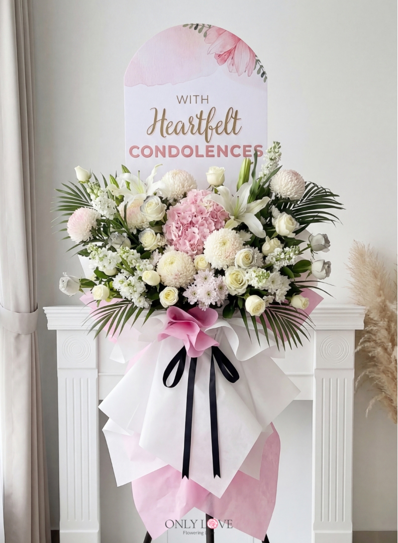 C157 Sympathy Flowers Stand (6ft Height)