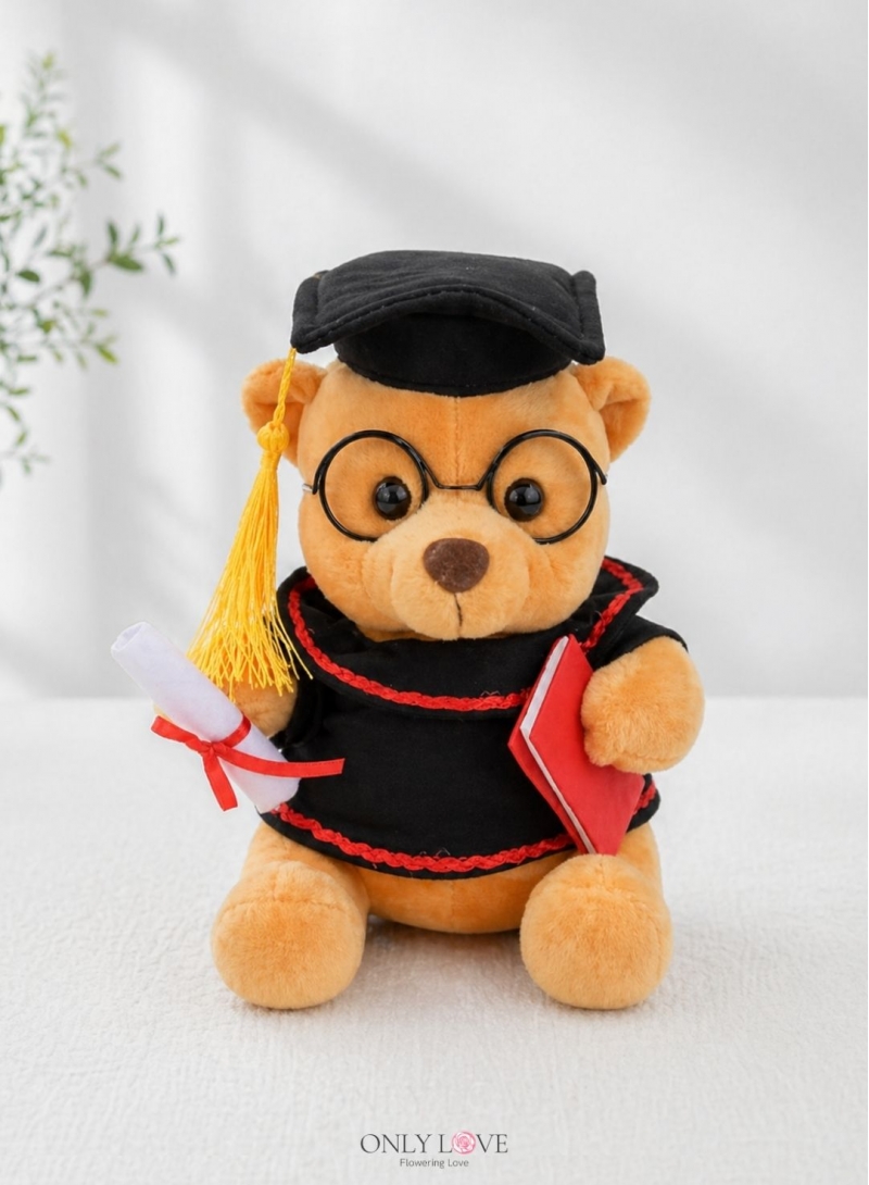 AD049 Spec Graduation Teddy Bear 18cm (H)