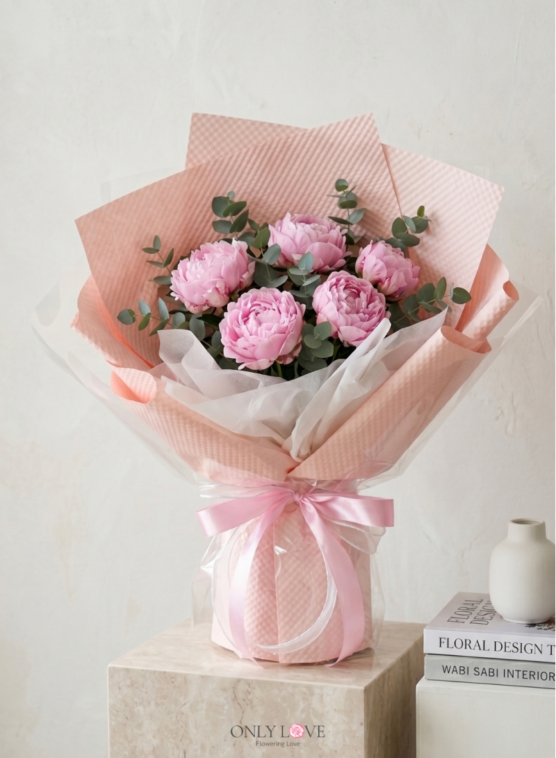 PE05 Classic Elegance Peonies Bouquet