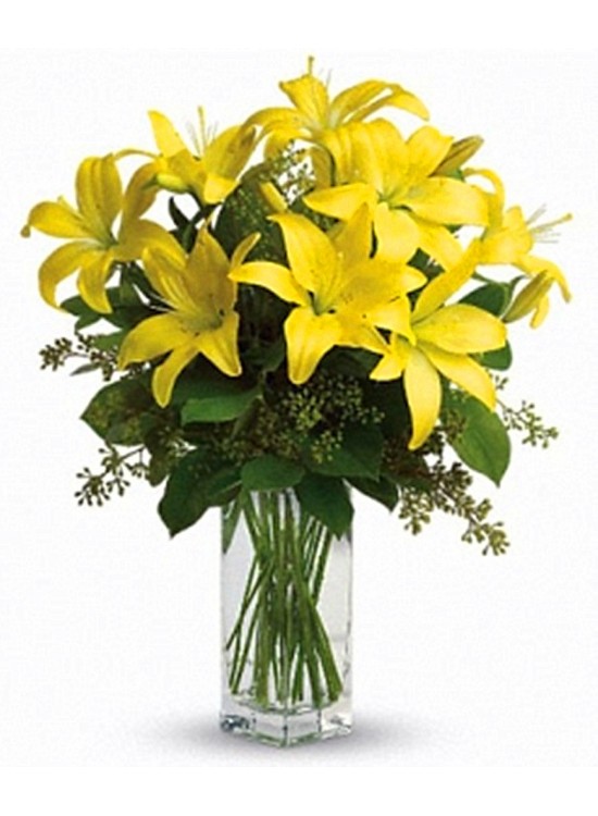 Yellow Lily in Vase