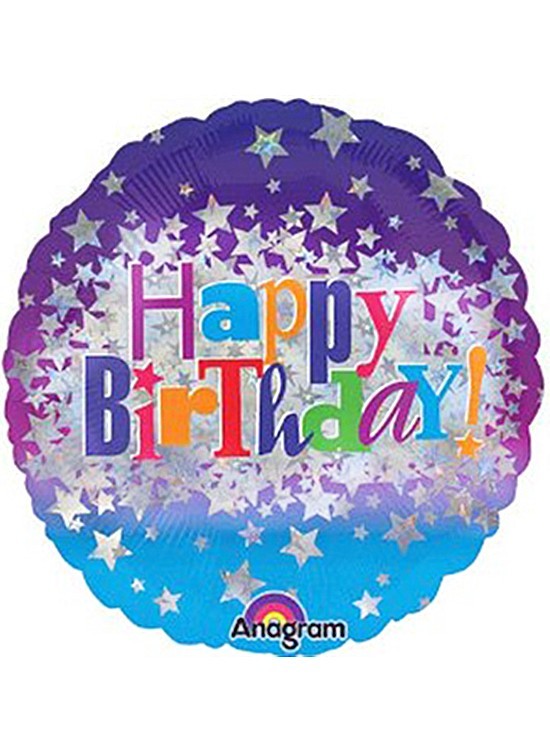FB39 Happy Birthday Bright Stars Balloon