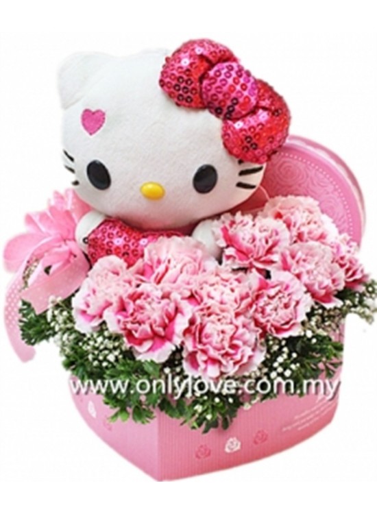 Hello Kitty Flower Gift Box