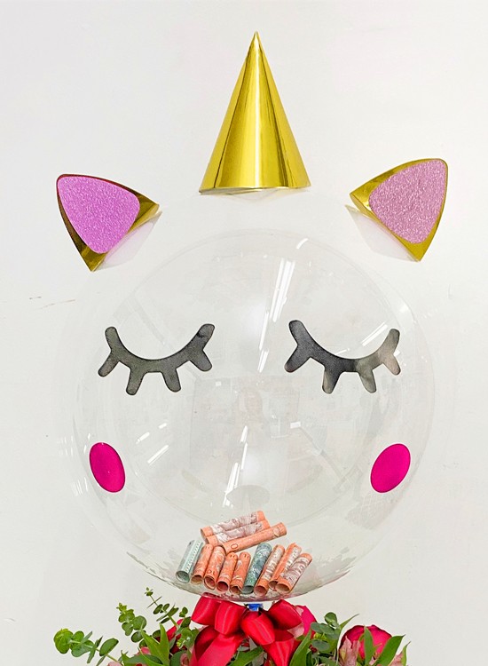 FB48 Unicorn Bubble Balloon