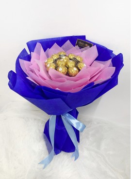 Ferrero Rock Tree & Personalized Card Bouquet of Chocolates 