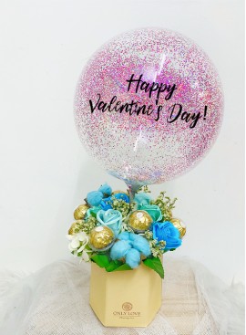 bouquet coklat with balloon