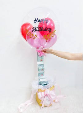 Ferrero Caspia Chocolate Bouquet With Balloon (Johor Bahru Delivery On