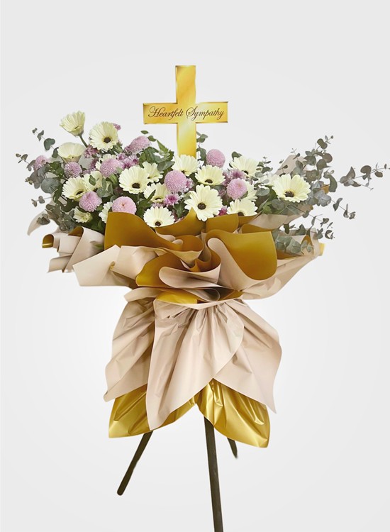 C130 Christian Sympathy Flower Stand