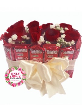 Chocolate with Balloon - Only Love Florist & Gifts