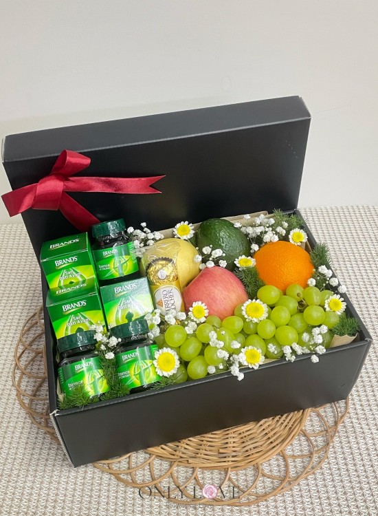 LB19 Fruits & Flower Healthy Gift Box